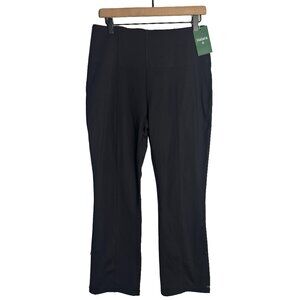 Halara High Waisted 7/8 Black Leggings with Snaps Size XL NWT